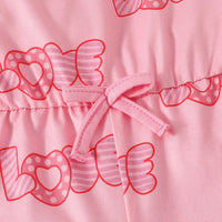 Girls Black & Pink Strappy Above Knee Length Multipack Rompers - Set of 2 Jumpsuits