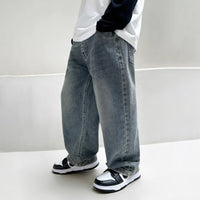 Boys Light Blue Straight Fit Denim Jeans Pants