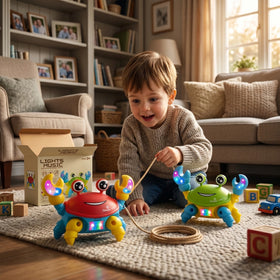 Crawling Crab Toy for Toddlers, Musical Baby Toy with LED Lights Trending Accessories