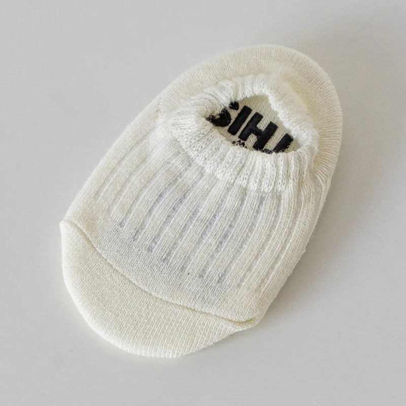 Pack of 5 Boys Multicolour Ribbed Knit Cotton Shoe Liner Socks Socks
