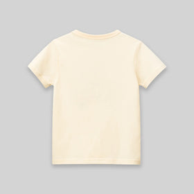 Girls Cream Cherry Print Short Sleeve T-Shirt Tshirts