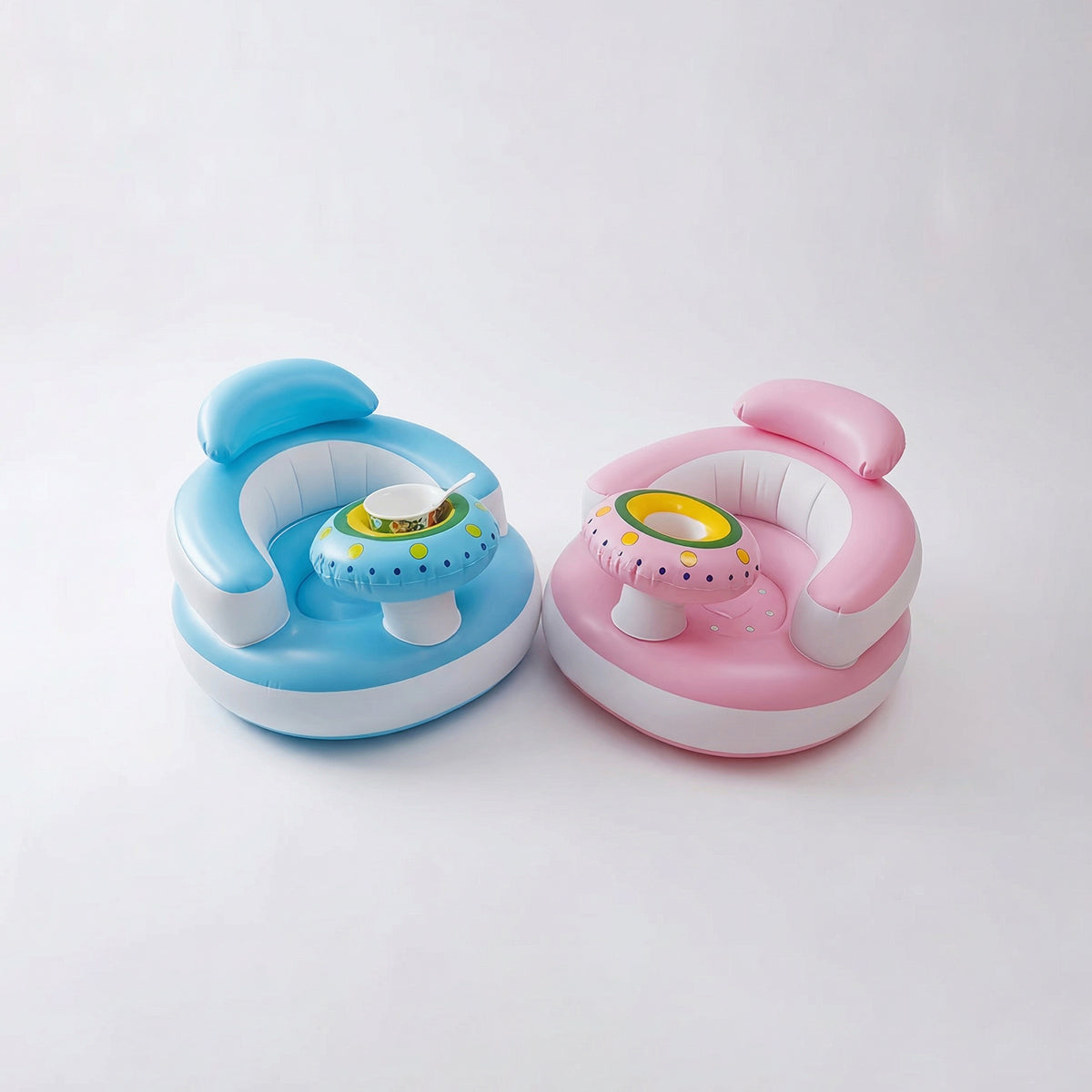 Inflatable Baby Seat with Built-In Air Pump Portable Support Chair for Learning to Sit Trending Accessories