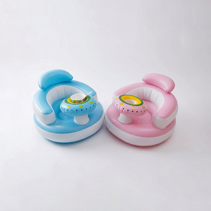 Inflatable Baby Seat with Built-In Air Pump Portable Support Chair for Learning to Sit Trending Accessories
