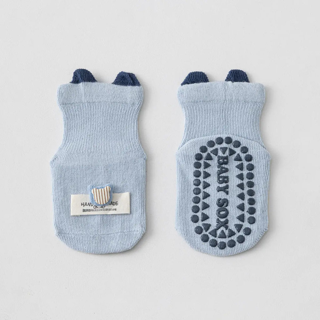 Pack of 6 Multicolour Bear Ear Ankle Length Socks Socks