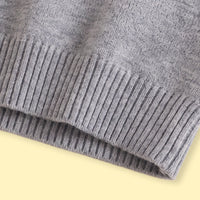 Boys Grey Jacquard V-Neck Sweater Vest Sweaters & Cardigans
