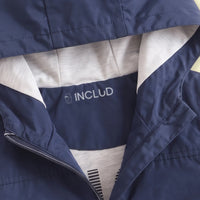 Boys Navy Blue Long Sleeve Hooded Zip-Up Jacket Coats & Jackets