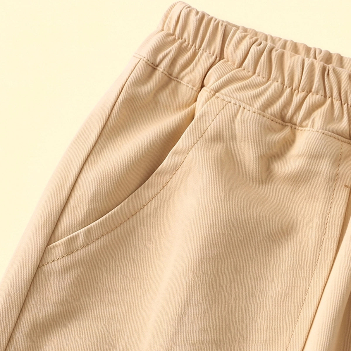 Boys Beige Relaxed Fit Pants Pants