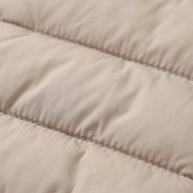 Boys Beige Hooded Zip-up Puffer Jacket Coats & Jackets
