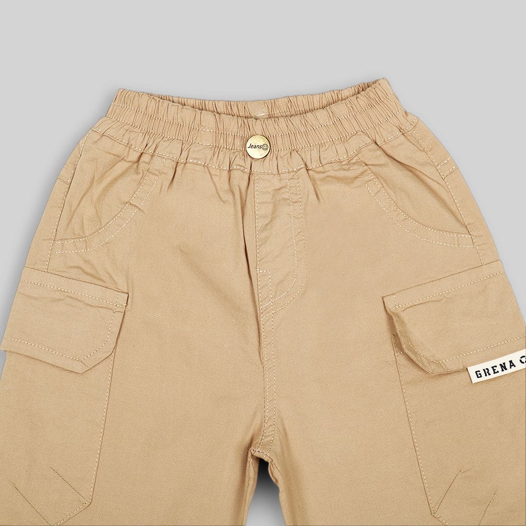 Boys Elasticated Cargo Pocket Shorts Shorts   