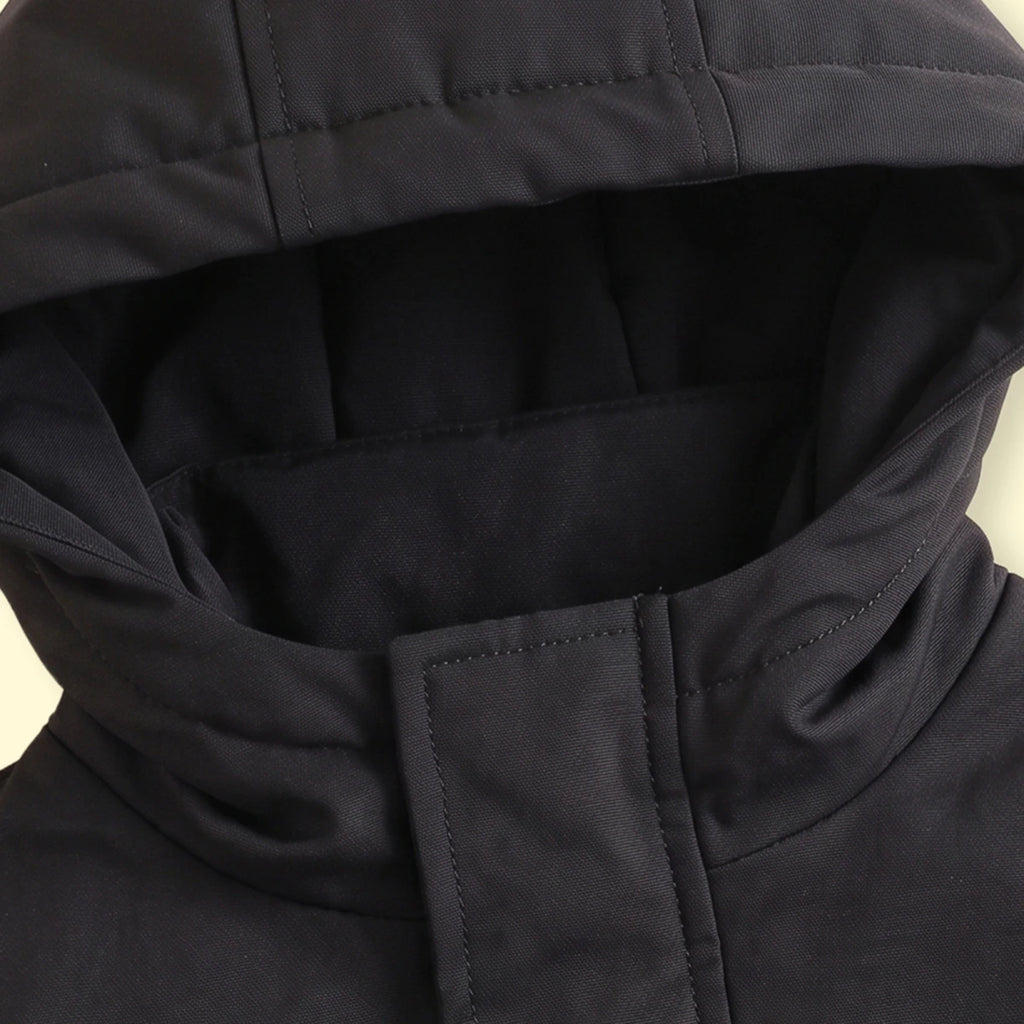 Boys Black Hooded Zip-up Jacket Coats & Jackets