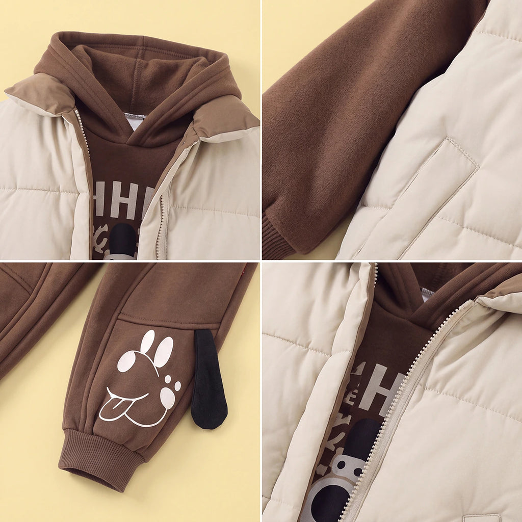 Boys Sleeveless Jacket With Regular Sweatshirt And Trouser Sets 3 pc. Sets