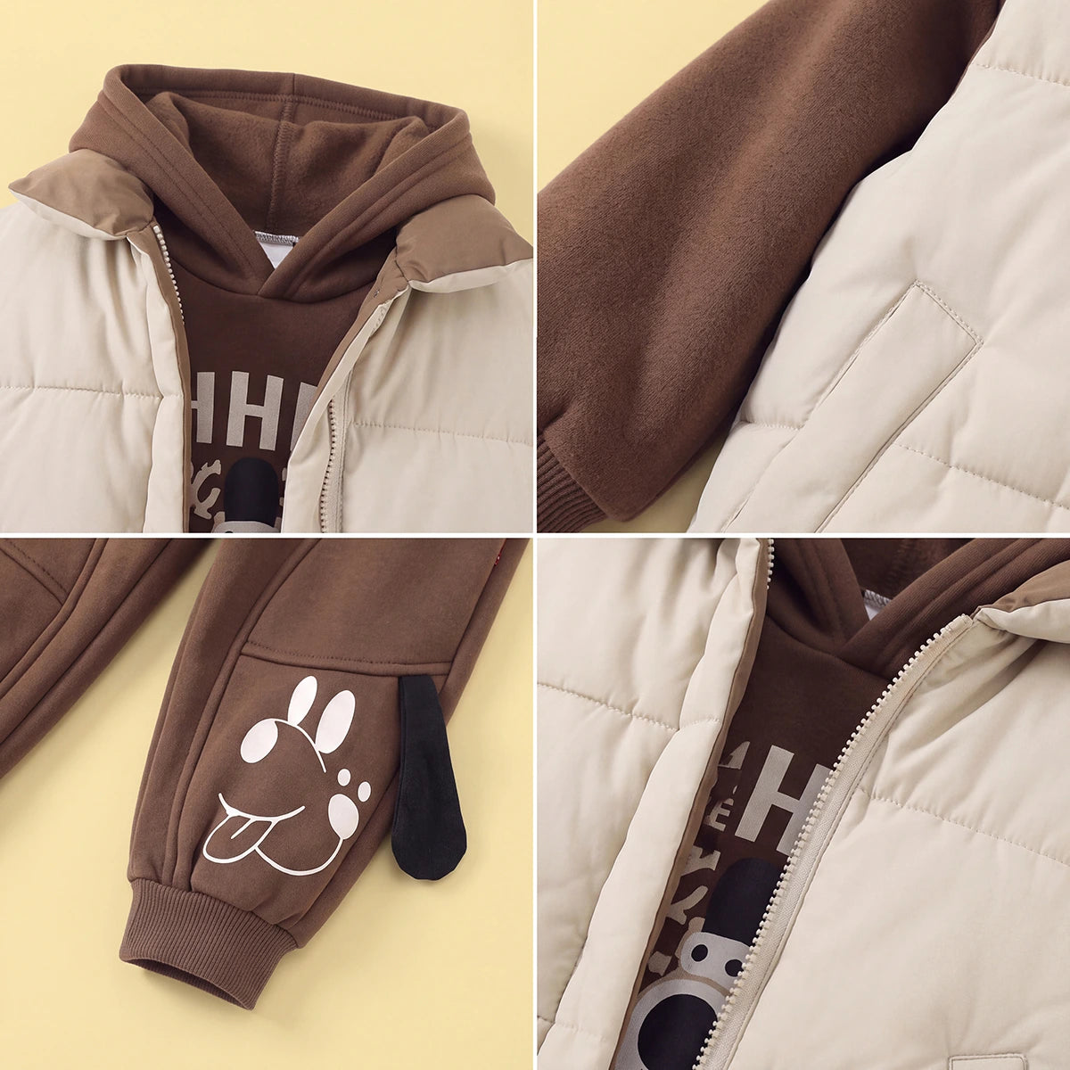 Boys Sleeveless Jacket With Regular Sweatshirt And Trouser Sets 3 pc. Sets