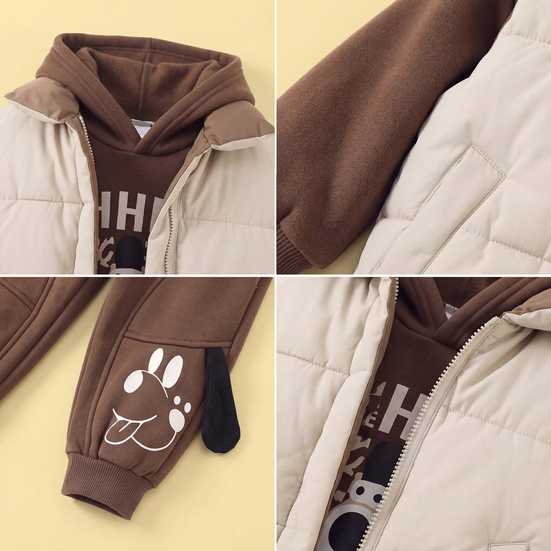 Boys Sleeveless Jacket With Regular Sweatshirt And Trouser Sets 3 pc. Sets