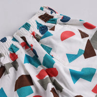 Boys Teal Abstract Printed Shirt With T-Shirt And Shorts Sets 3 pc. Sets