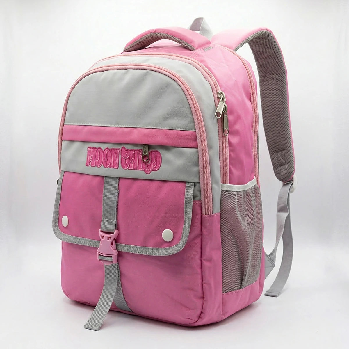 Girls Pink Multi-Compartment School Backpack Trending Accessories