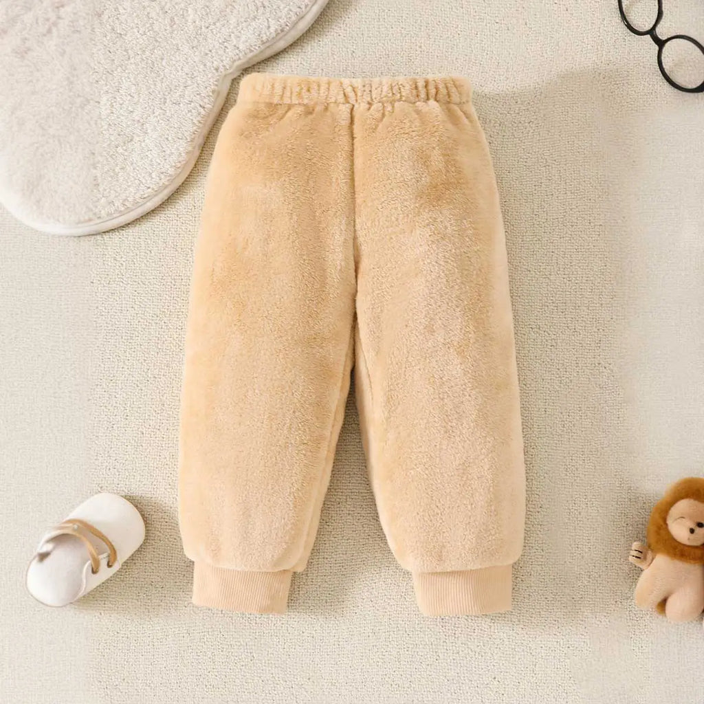 Boys Beige Lion Embroidered Sweatshirt With Jogger Co-ord Set 2 pc. Sets