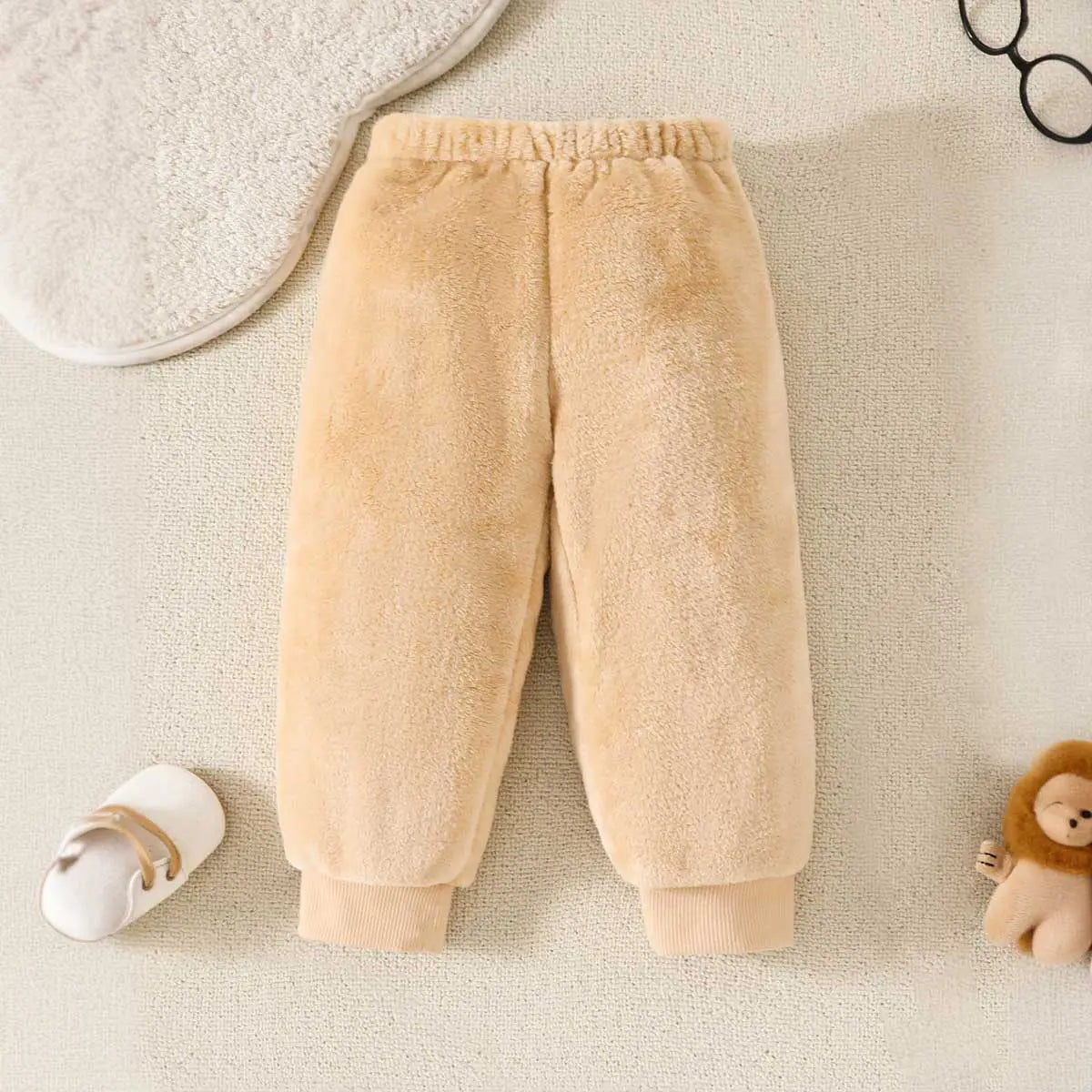 Boys Beige Lion Embroidered Sweatshirt With Jogger Co-ord Set 2 pc. Sets