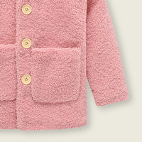 Girls Light Pink Spread Collar Tailored Jacket Coats & Jackets