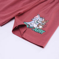 Boys Rust Tom And Jerry Graphic Short Sleeve T-Shirt With Shorts Sets 2 pc. Sets