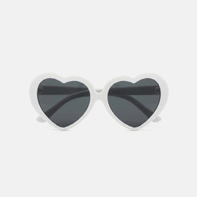 Girls White Heart Shaped Sunglasses Sunglasses