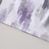 Boys Lavender Tie-Dye Printed Round Neck T-Shirt With Denim Shorts Sets 2 pc. Sets