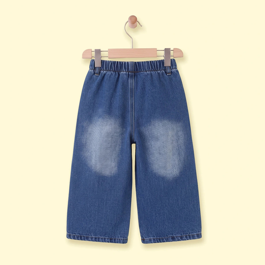 Girls Blue Distressed Jeans Pants