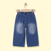 Girls Blue Distressed Jeans Pants