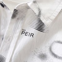 Boys White Typographic Shirt With Denim Pants Sets 2 pc. Sets