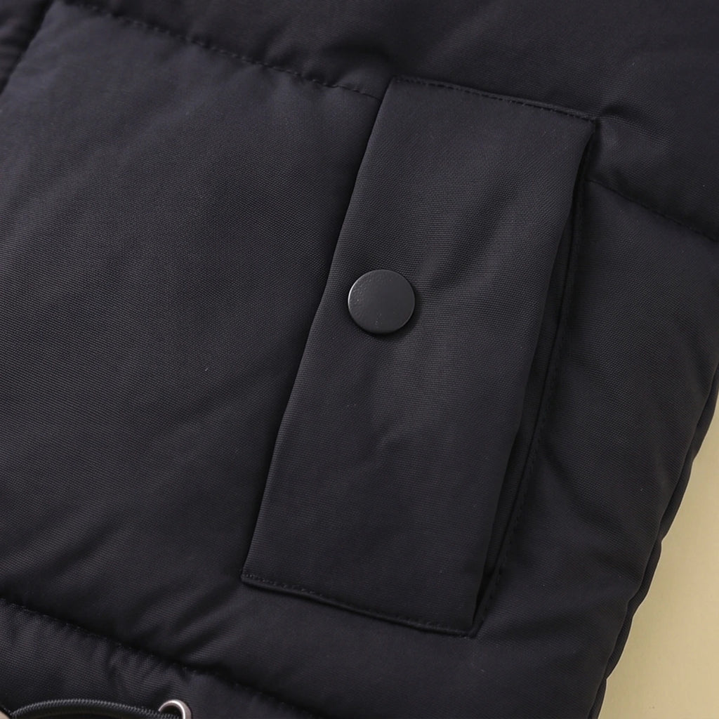 Boys Black Sleeveless Puffer Jacket Coats & Jackets