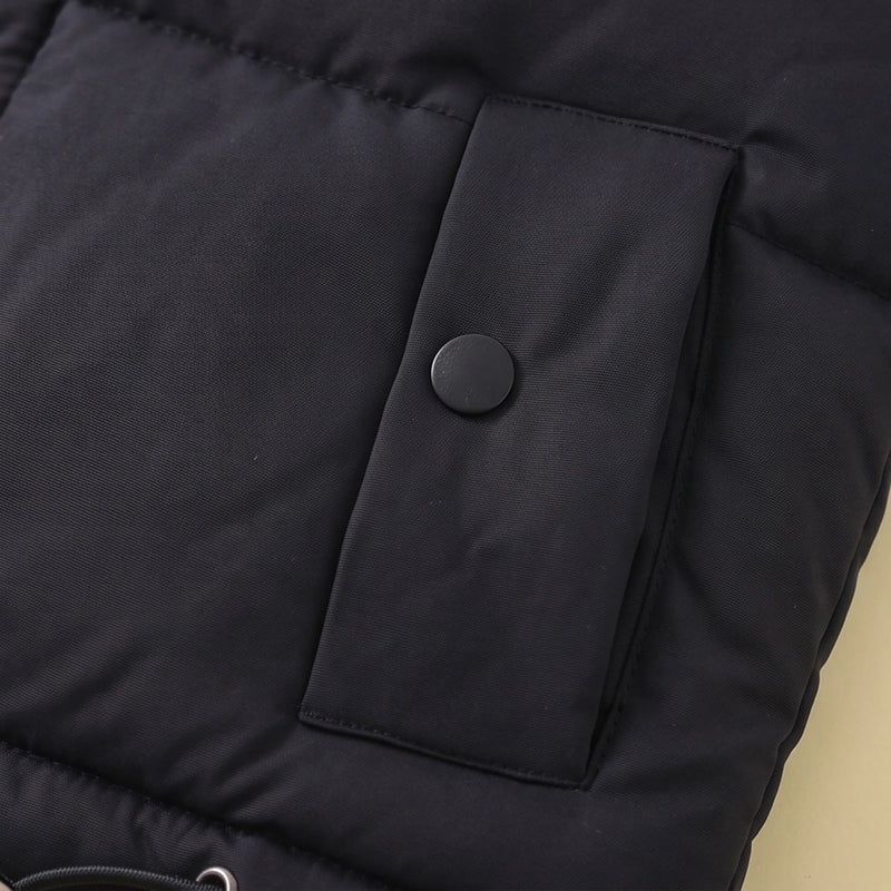 Boys Black Sleeveless Puffer Jacket Coats & Jackets