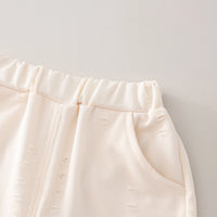 Boys Apricot Distressed Short Sleeves T-Shirt With Shorts Co-ord Sets Sets