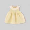 Girls Yellow Embroidered Fit & Flare Casual Dress Casual Dresses Yellow 1-2 Y
