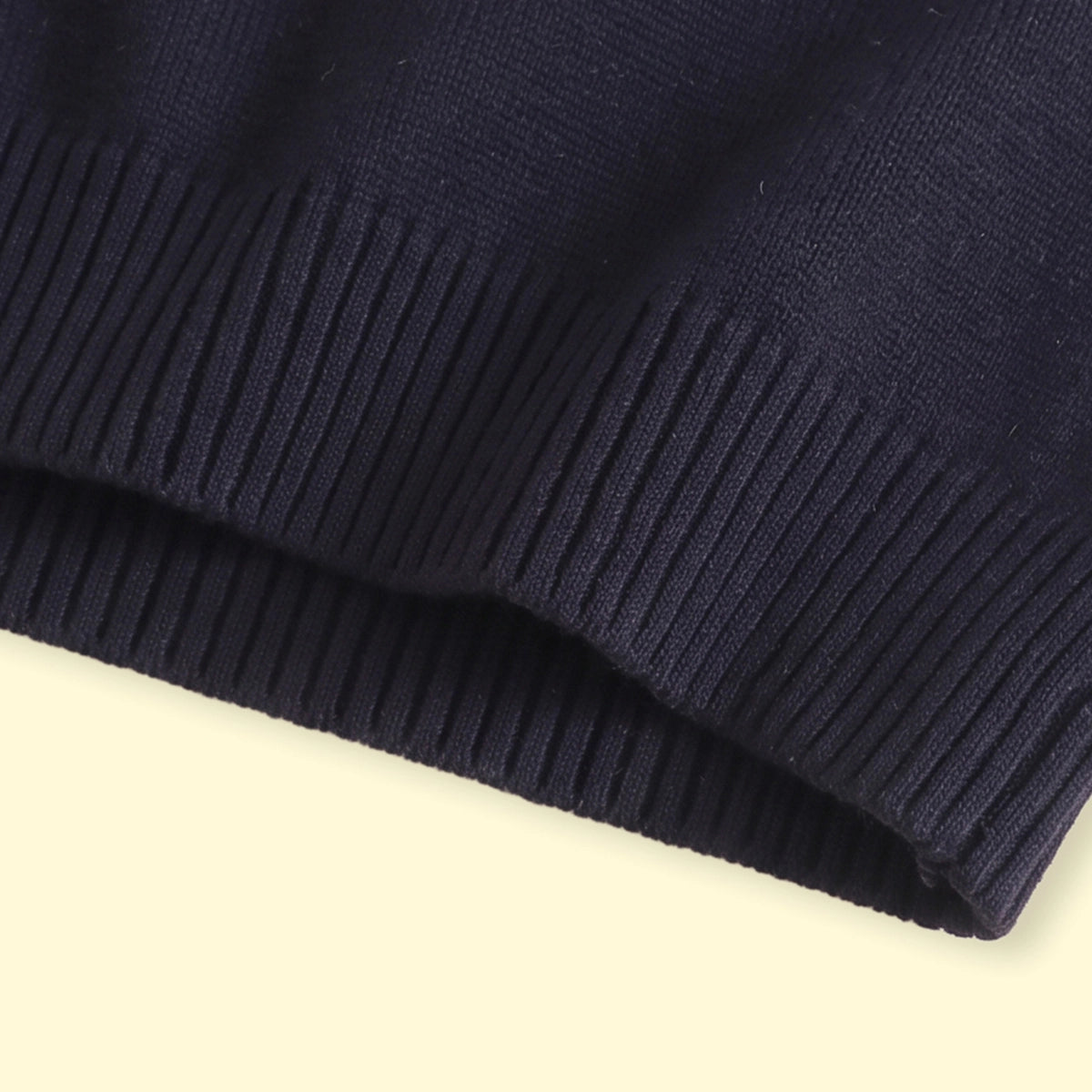 Boys Navy Blue Jacquard V-Neck Sweater Vest Sweaters & Cardigans