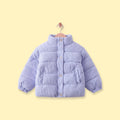 Girls Lavender Textured Long Sleeve Jacket Coats & Jackets Lavender 1-2 Y