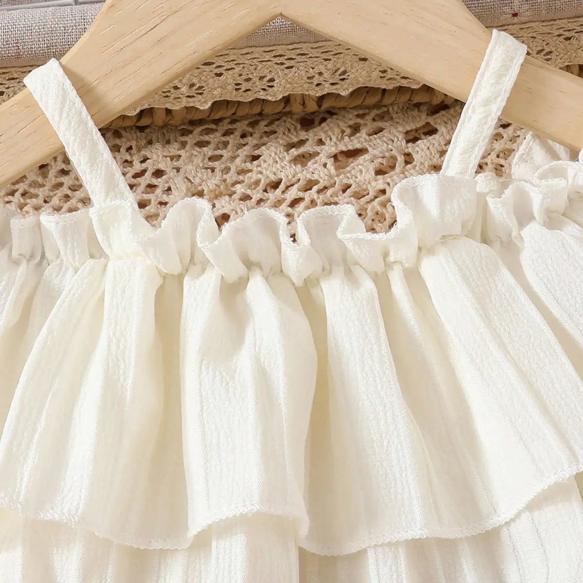 Girls White Off Shoulder Fit & Flare Dress Casual Dresses