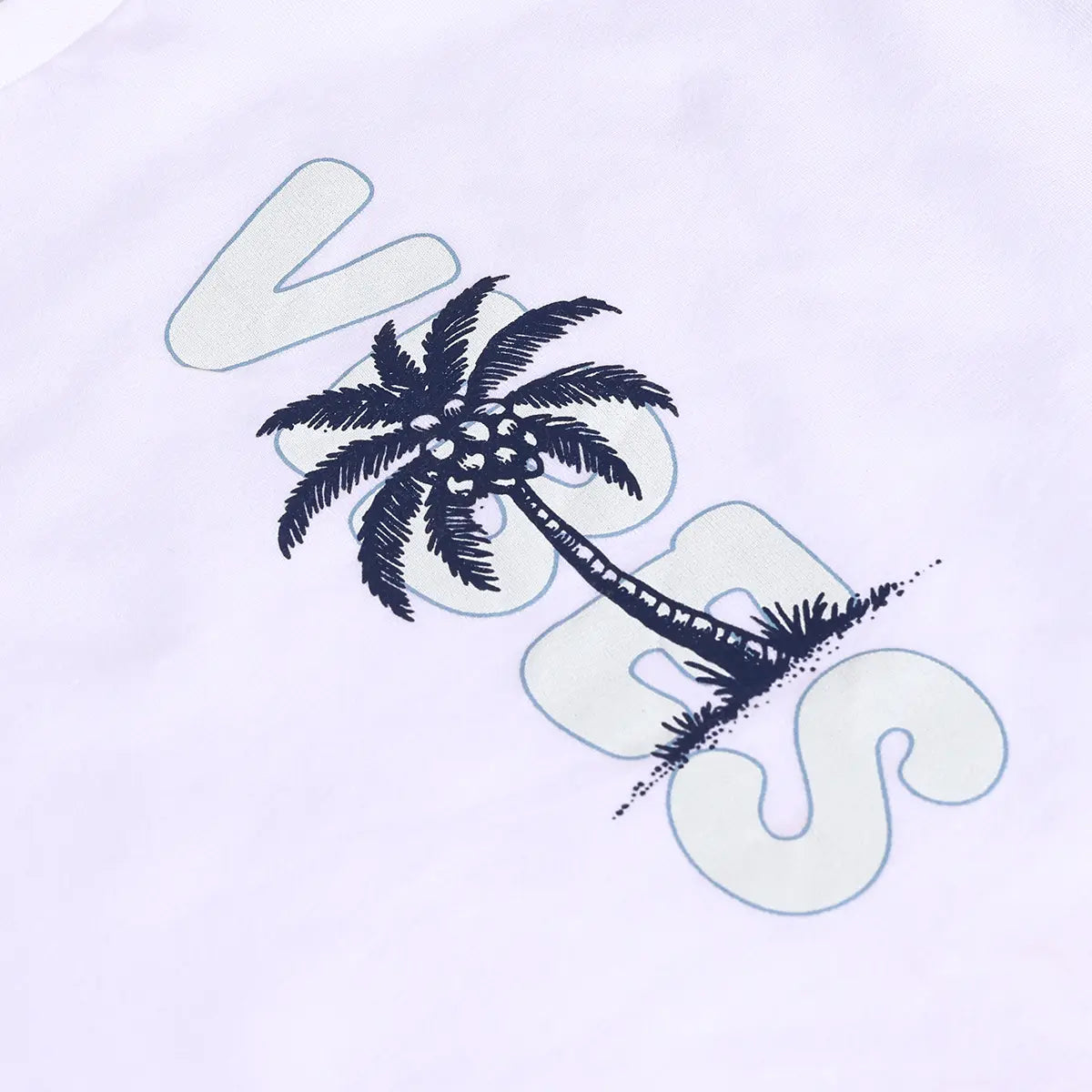 Boys Lilac Tropical Embroidered Short Sleeve Shirt With T-Shirt And Shorts Set 3 pc. Sets