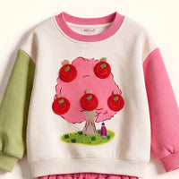 Girls Multicolour Graphic Long Sleeve Sweatshirt With Pants Sets 2 pc. Sets