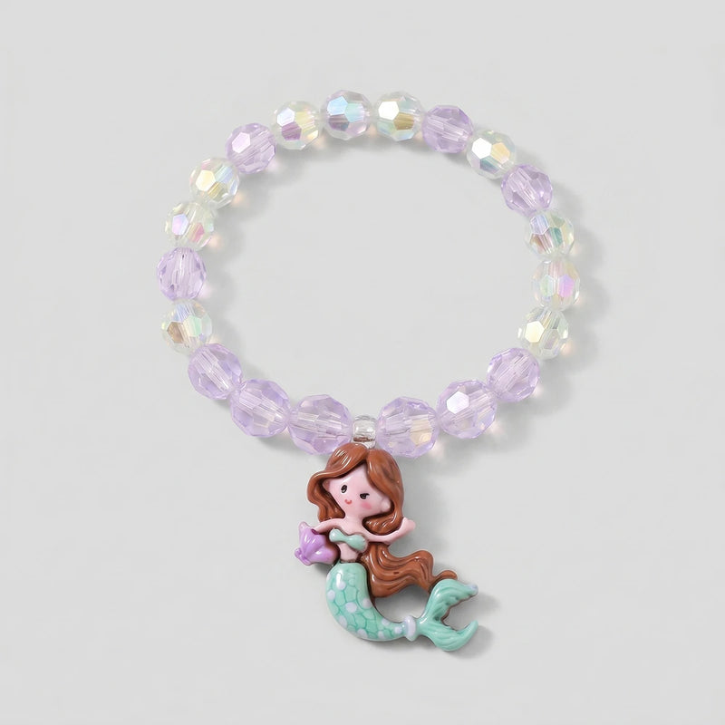 Pack Of 5 Girls Multicolour Mermaid Bead Bracelet Sets Bracelet