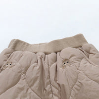 Girls Khaki Embroidered High Neck Sweatshirt With Jogger Co-ord Sets Sets