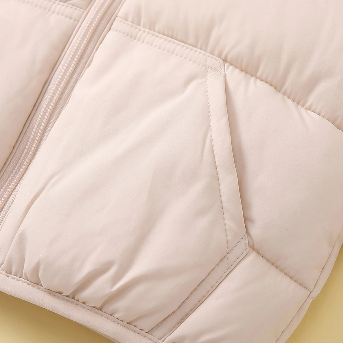 Boys Beige Hooded Quilted Puffer Jacket Coats & Jackets