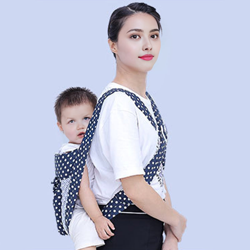 Baby Navy Blue Polka Dot Carrier with Four Clips Trending Accessories