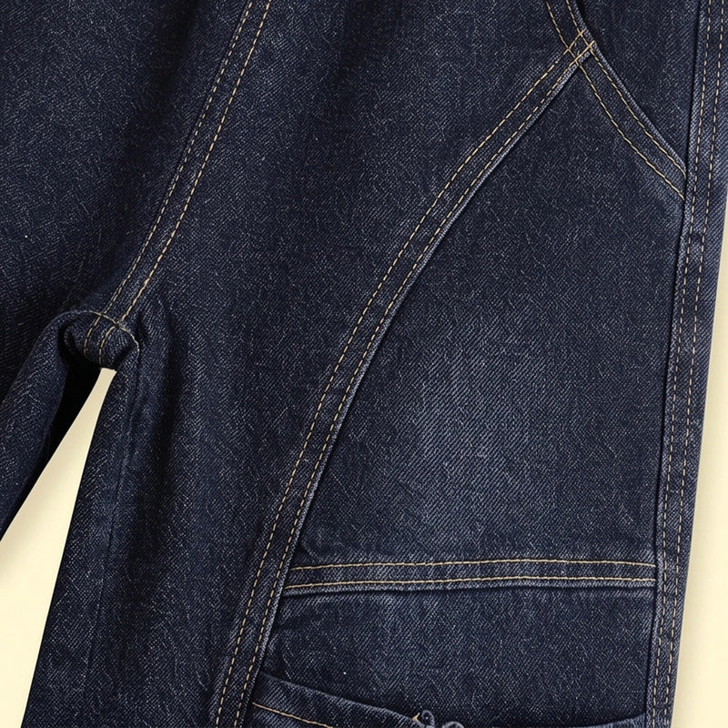 Boys Dark Blue Denim Cargo Shorts Cargo Shorts
