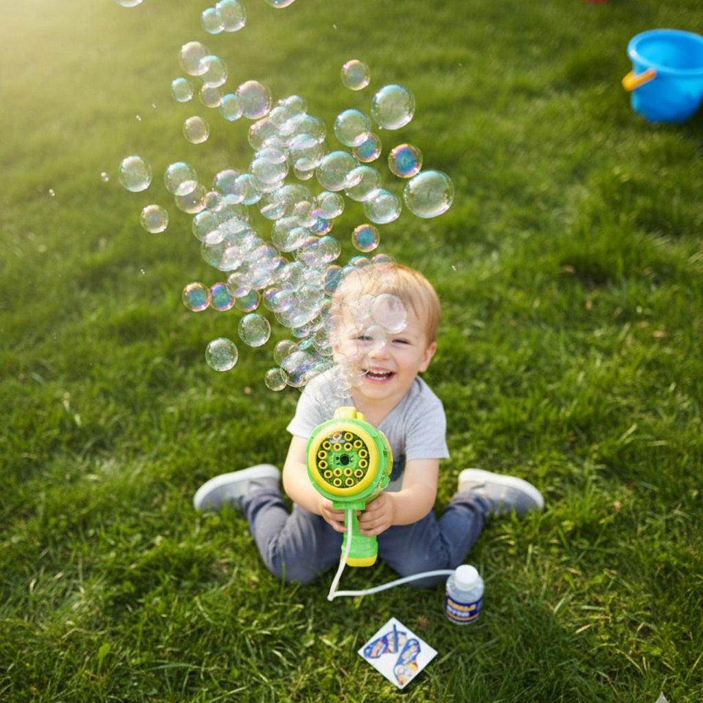 Kids Green Bubble Blaster Gun Trending Accessories