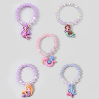 Pack Of 5 Girls Multicolour Mermaid Bead Bracelet Sets Bracelet Multicolor Onesize