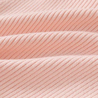 Girls Pink Self-Design Stripes Winter Polo T-Shirt Tshirts