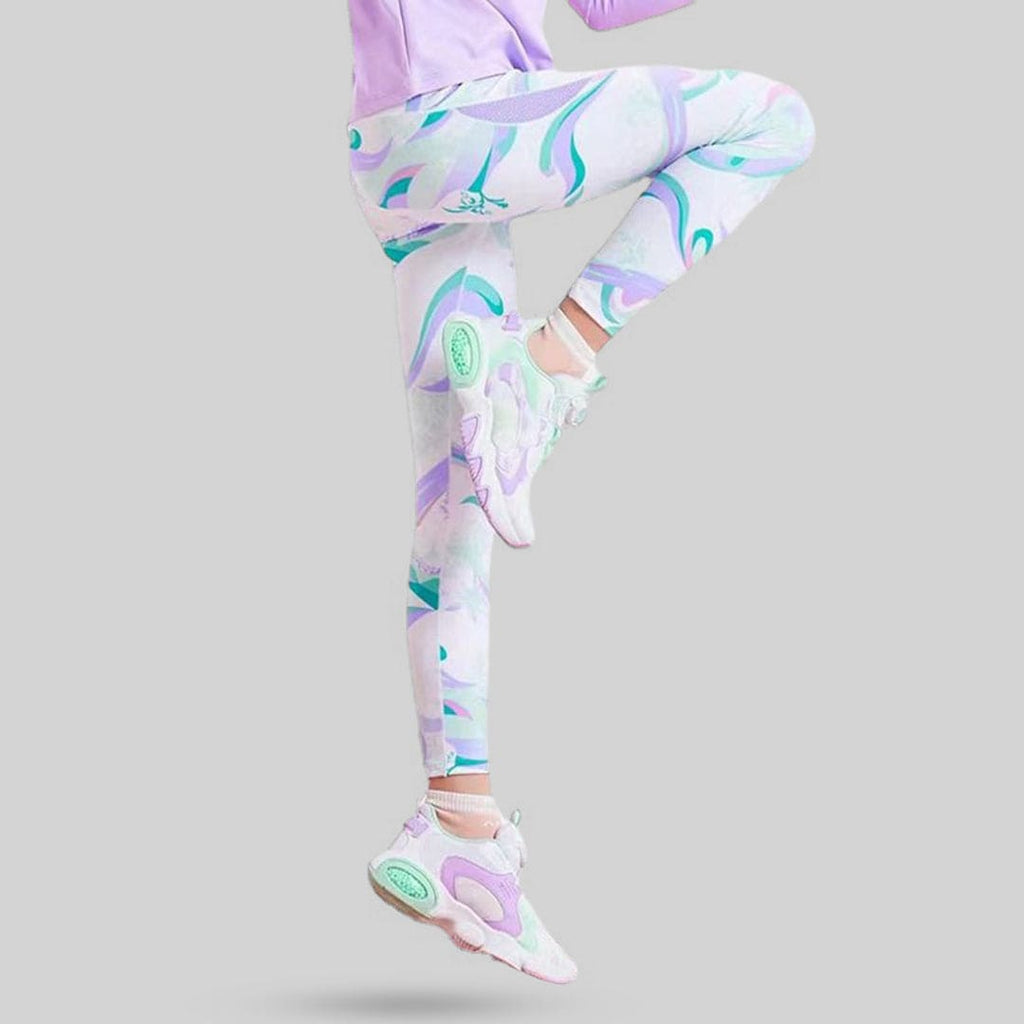 Girls Printed Yoga Pants