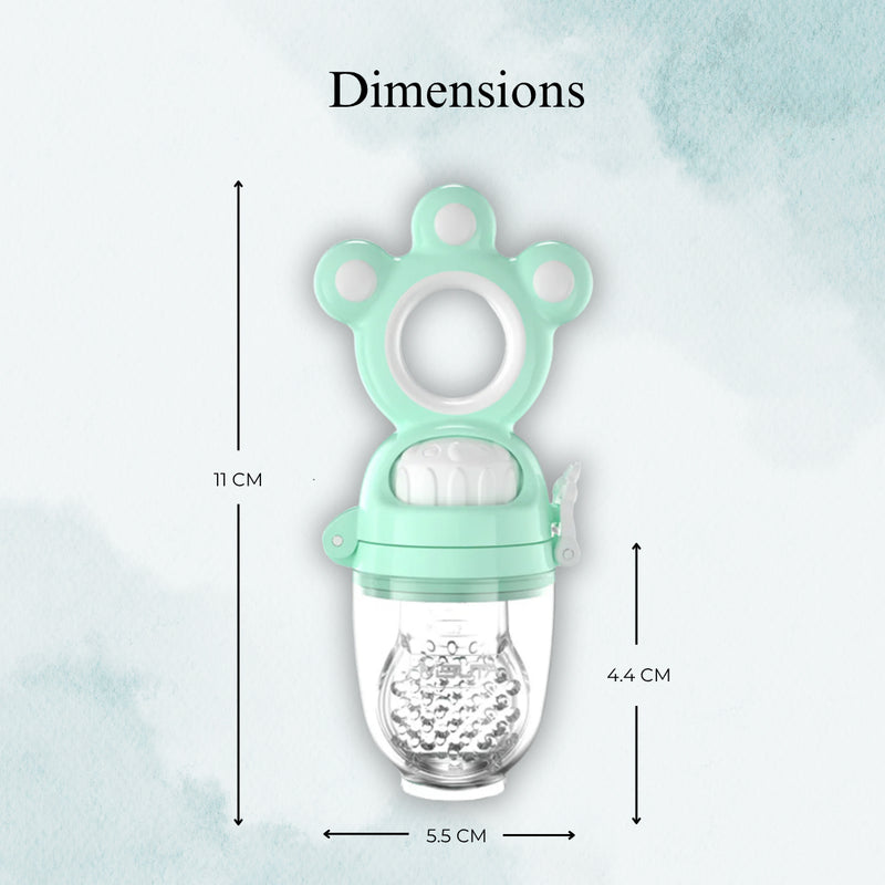 Baby Sea Green Fruit & Vegetable Silicone Teether Stick Trending Accessories