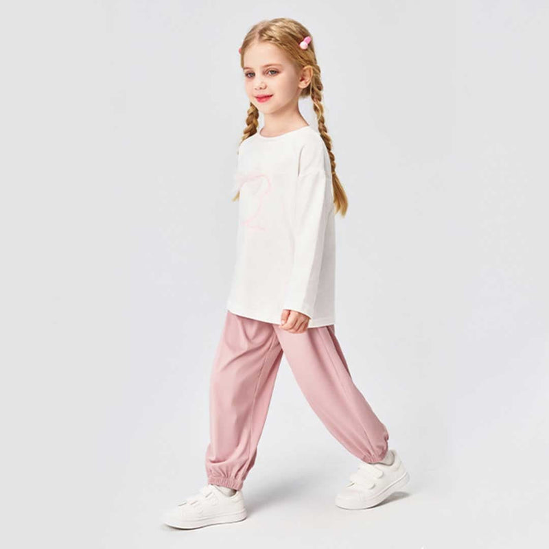 Girls Elasticated Relaxed Fit Jogger Joggers   