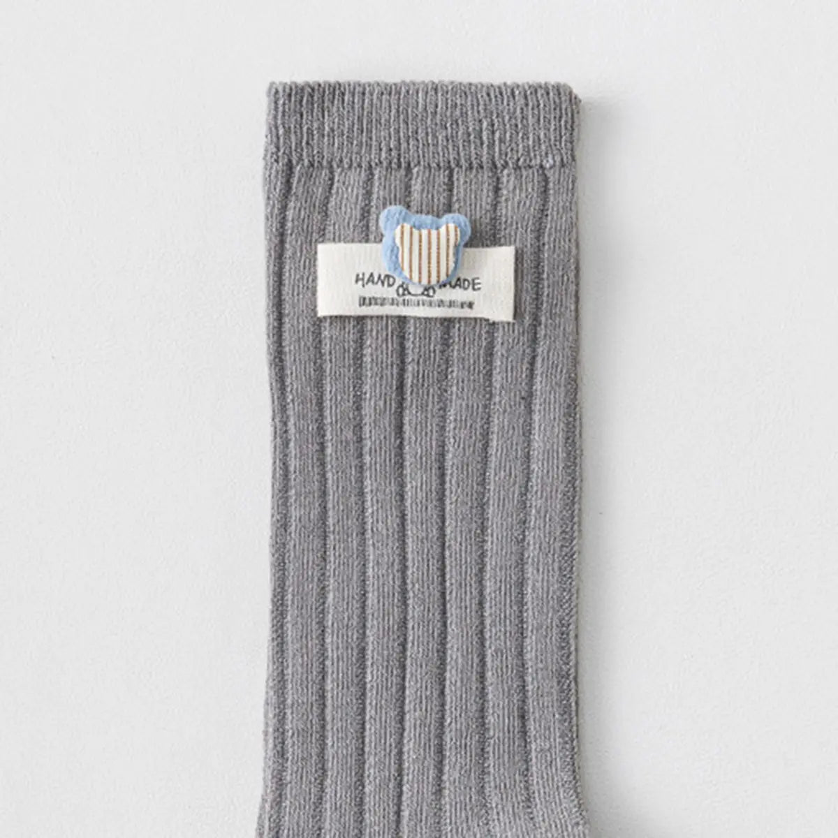 Pack of 6 Boys Multicolour Bear Applique Calf Length Cotton Socks Socks