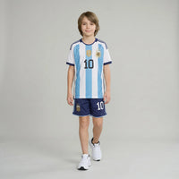 Boys Blue Alphanumeric Print Short Sleeve T-Shirt With Shorts Sets 2 pc. Sets Blue 2-3 Y